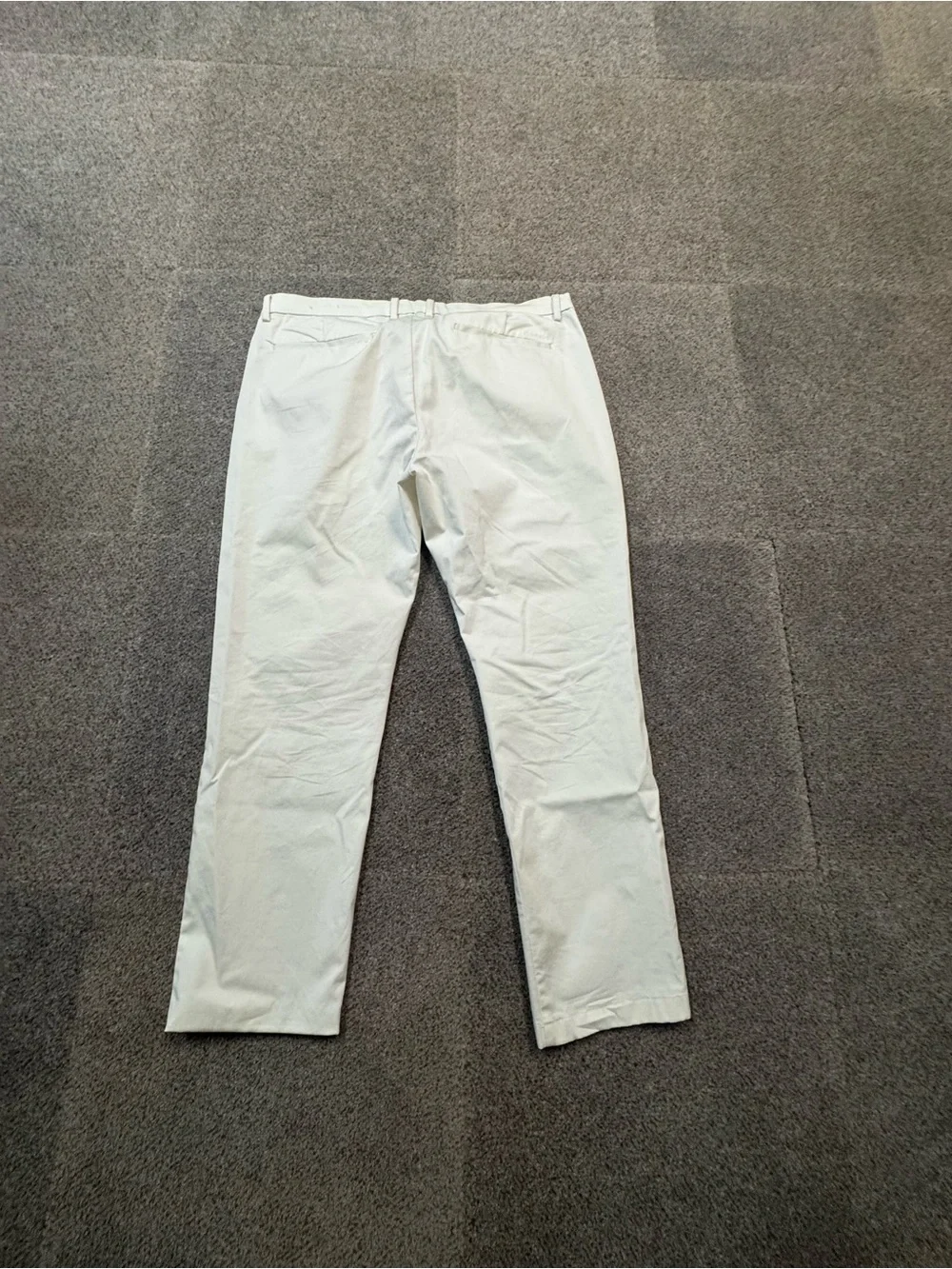 Calvin Klein Men's Off-White Straight Chino Pants